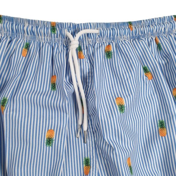 Uzzi Men Swim Trunks Drawstring 2XL Waist 30 Inch Pineapple Pool Party Vacation - Picture 3 of 7